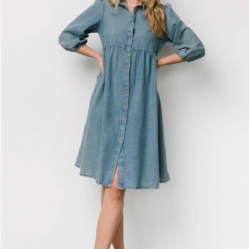 Baltic Born Blue Long Sleeve Dress